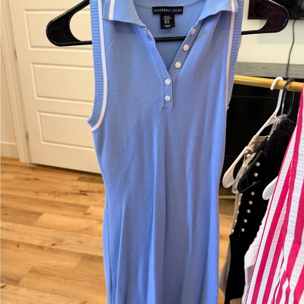 Sincerely Jules Light Blue Sleeveless Tank